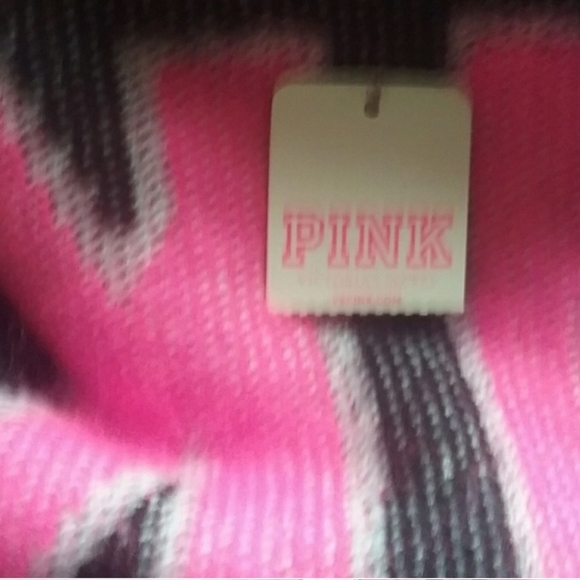 PINK Victorias Secret Neon Blanket Scarf NWT - Picture 4 of 7